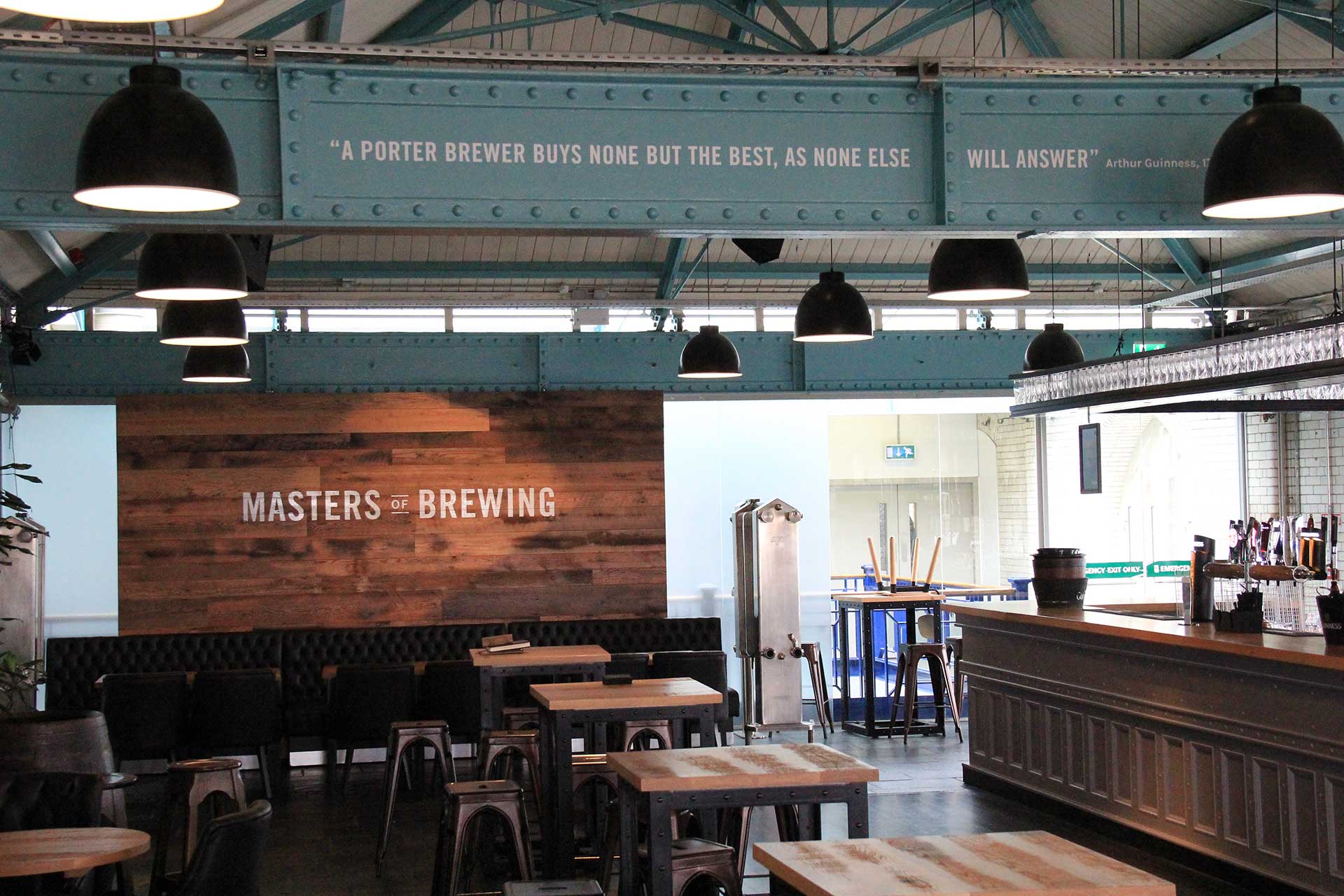 Guinness Storehouse Master Brewers Sign Painted Lettering